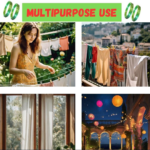 High-Quality Cloth Drying & Gardening Wire (10M) - With Dupatta by Nari Haat, Indian ethnic wear, women clothing, des...