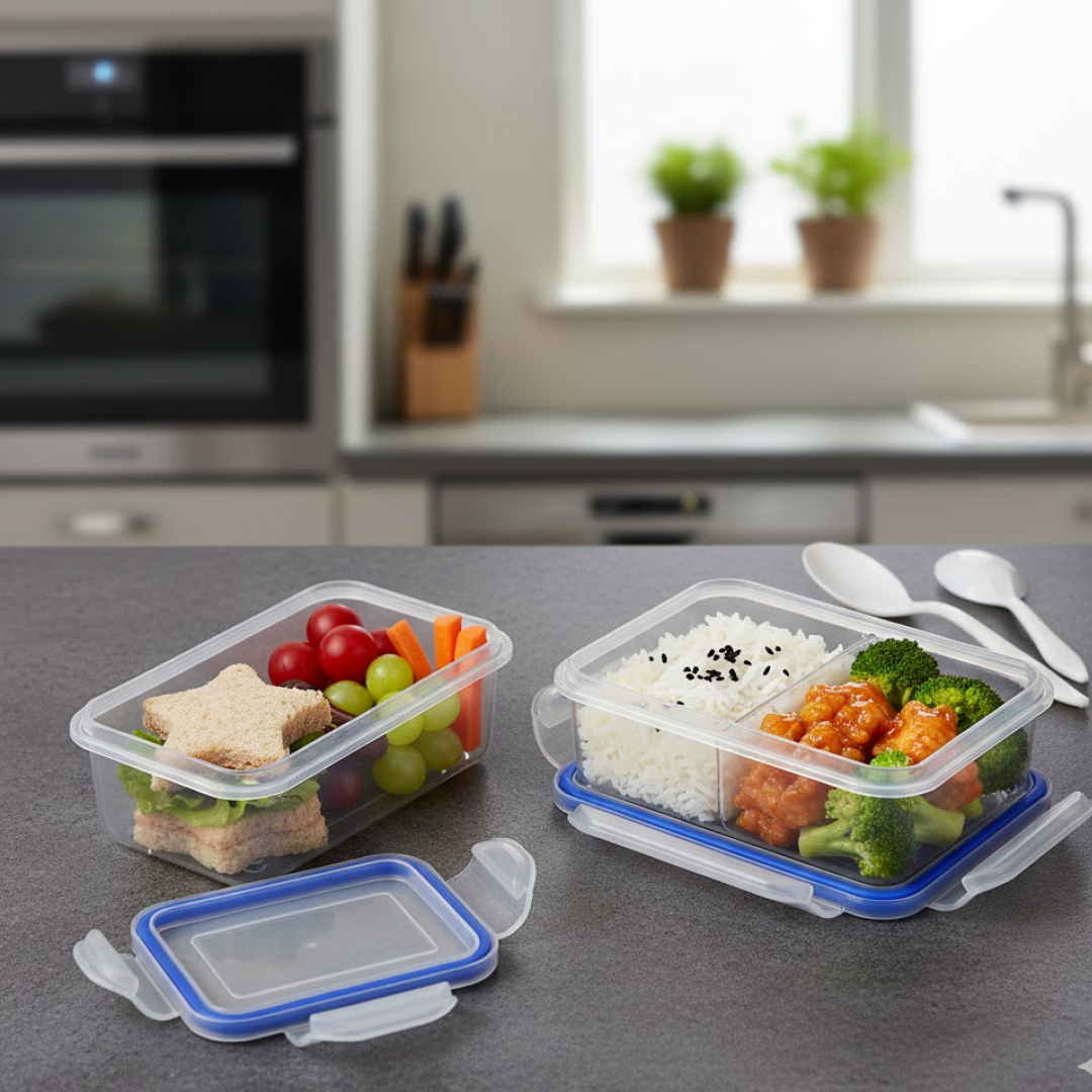 20559.png Transparent air-tight lunch box with small container