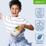 Multipurpose Air Tight 4 Side Lock Food Grade Lunch Box With Small Square Container - With Dupatta by Nari Haat, Indi...