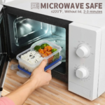 Multipurpose Air Tight 4 Side Lock Food Grade Lunch Box With Small Square Container - Closeup Embroidery by Nari Haat...