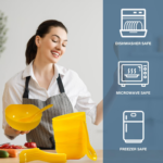 Plastic Soup Bowl & Spoon Set for Kitchen (6-Pcs) - With Dupatta by Nari Haat, Indian ethnic wear, women clothing, de...