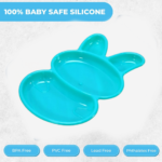 6-Piece Rabbit Shape Dish Set for Kids (Multicolor) - Full Detail by Nari Haat, Indian ethnic wear, women clothing, d...