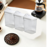 Kitchen Storage Jars & Container Set 3pc , Transparent Jar Set For home & Kitchen Use - With Dupatta by Nari Haat, In...