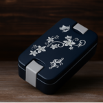 Leak-Proof Airtight Lunch Box with Spoon, 2 Compartments - Full Detail by Nari Haat, Indian ethnic wear, women clothi...