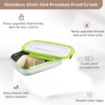 Ganesh Junior Stainless Steel Lunch Pack for Office & School Use - With Dupatta by Nari Haat, Indian ethnic wear, wom...