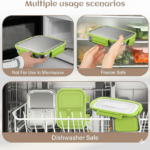 Ganesh Junior Stainless Steel Lunch Pack for Office & School Use - Sleeve Design by Nari Haat, Indian ethnic wear, wo...