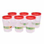 Air Tight Kitchen Storage Container (Approx - 1100Ml, Set of 6pcs) - Back View by Nari Haat, Indian ethnic wear, wome...