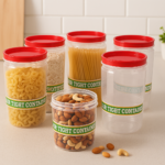 Air Tight Kitchen Storage Container (Approx - 1100Ml, Set of 6pcs) - With Dupatta by Nari Haat, Indian ethnic wear, w...