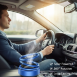 Solar Car Aroma Diffuser 360° Rotating Design, Air Freshener for Car, Home, Office - Neckline Detail by Nari Haat, I...