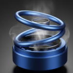 Solar Car Aroma Diffuser 360° Rotating Design, Air Freshener for Car, Home, Office - Back View by Nari Haat, Indian ...