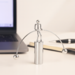 Mini Steel Balance Toy Newton Cradle Pendulum Desk Metal Decoration for Home Crafts - Neckline Detail by Nari Haat, I...