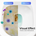 Toilet Plastic Brush with Holder Stand Western and Indian Toilet Bathroom Cleaning - Closeup Embroidery by Nari Haat,...