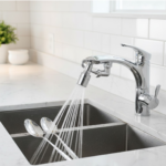 Rotating Splash Filter Faucet Sprayer Head Double O-ring Design For Bathroom Kitchen - With Dupatta by Nari Haat, Ind...