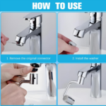 Rotating Splash Filter Faucet Sprayer Head Double O-ring Design For Bathroom Kitchen - Sleeve Design by Nari Haat, In...