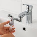 Rotating Splash Filter Faucet Sprayer Head Double O-ring Design For Bathroom Kitchen - Fabric Detail by Nari Haat, In...