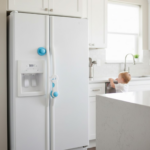 Child Safety lock  Proofing for Cabinet Toilet Seat Fridge Door Drawers ( 1 pc) - Back View by Nari Haat, Indian ethn...