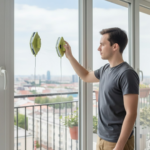 Double face glass cleaner Window Squeegee, Magnetic Window Washing Equipment. - With Dupatta by Nari Haat, Indian eth...