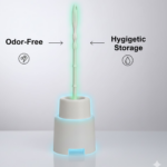 Toilet Cleaning Brush with Potted Holder - Closeup Embroidery by Nari Haat, Indian ethnic wear, women clothing, desig...