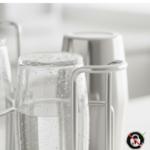 SS Round Glass Stand used for holding sensitive glasses - Neckline Detail by Nari Haat, Indian ethnic wear, women clo...