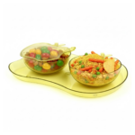 Apple Shape Tray Bowl Used For Serving Snacks And Various Food Stuffs. - Full Detail by Nari Haat, Indian ethnic wear...