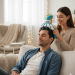 Super Life refreshing Head Massager Hand Grip - Neckline Detail by Nari Haat, Indian ethnic wear, women clothing, des...