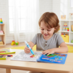 Magic Water Quick Dry Book Water Coloring Book Doodle with Magic Pen Painting Board - Full Detail by Nari Haat, India...