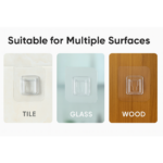 Transparent Adhesive Male Hook Used For Hanging Various Types Of Items (1Pc) - Neckline Detail by Nari Haat, Indian e...