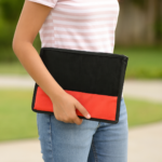 Laptop Cover Bag Used As A Laptop Holder To Get Along With Laptop Anywhere Easily - Neckline Detail by Nari Haat, Ind...