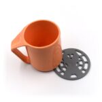 1Pc Silicone Fancy Coaster holding bowls and utensils including all kitchen purposes. - Back View by Nari Haat, India...