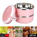 Doraemon 2-Layer Lunch Box – Steel Tiffin Box for Home, Office & School Use - With Dupatta by Nari Haat, Indian eth...