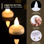 Floating Flameless Tea Light Candles – Battery Operated Set of 12 for Decor - Image 6