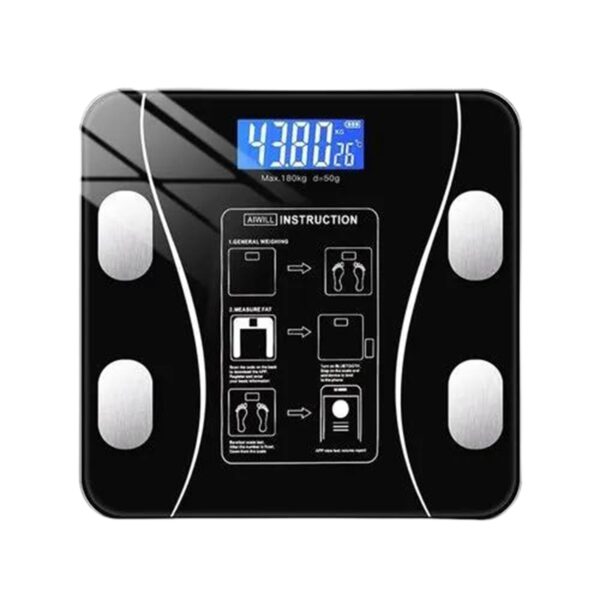 Bluetooth Digital Body Fat & Weight Scale with BMI Tracking for iOS & Android - Front View by Nari Haat, Indian ethni...