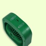 Portable USB Fan Rechargeable 2-Speed 180° Rotating Quiet Personal Fan - Closeup Embroidery by Nari Haat, Indian eth...