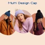 Mix Design Winter cap for Women Warm Thick Cotton Lining Skull Cap - Image 3