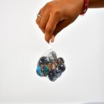 Glass Gem Stone, Flat Round Marbles Pebbles for Vase Fillers, Attractive pebbles for Aquarium Fish Tank. - Fabric Det...