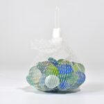 Glass Gem Stone, Flat Round Marbles Pebbles for Vase Fillers, Attractive pebbles for Aquarium Fish Tank. - Fabric Det...