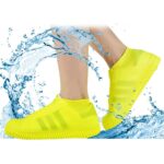 Non-Slip Silicone Reusable Waterproof Boot Shoe Cover (Medium, Mix Color) - Front View by Nari Haat, Indian ethnic we...