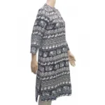 Generic Women's Rayon Kurtis (Black, White, M) - Image 4