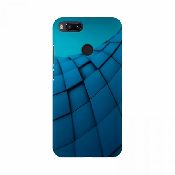 Blue Color Box Pattern Mobile Case Cover