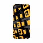 Orange 3D Button Mobile Case Cover