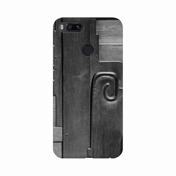 Mobile case cover with a gray window design