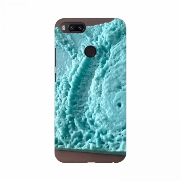 Mobile case cover with a cream powder design