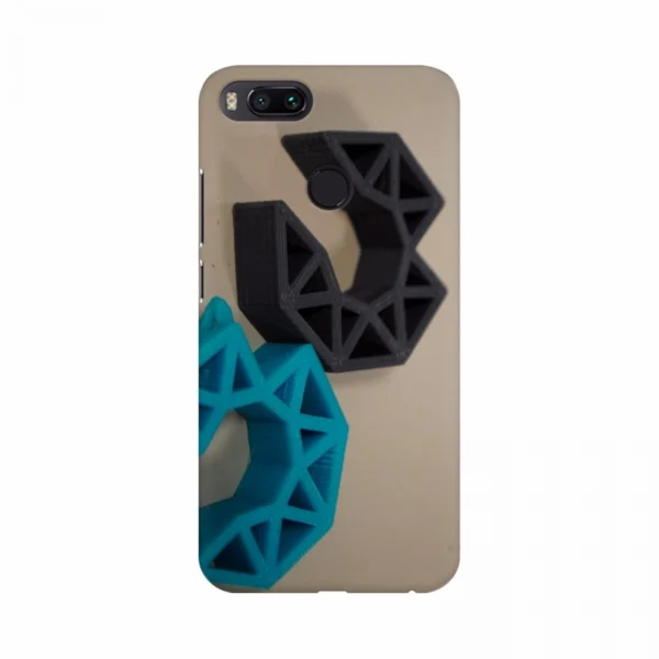 Mobile case cover with a C lock design