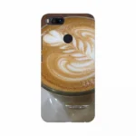 Mobile case cover with a floral cup of tea design