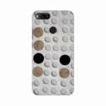 Mobile case cover with a button tablets design
