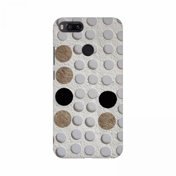 Mobile case cover with a button tablets design