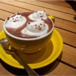 Coffee Creamy Cat Design Mobile Case Cover - Image 2