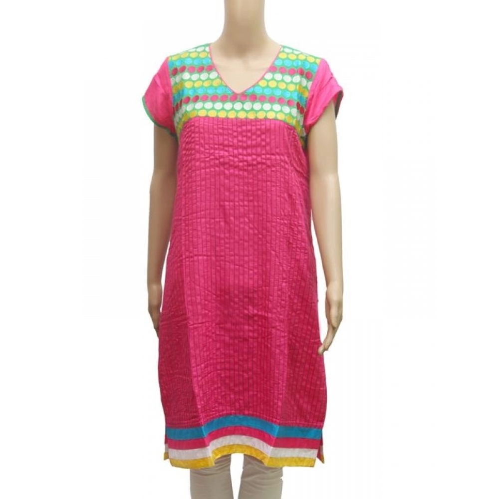 31548786618_3a317ceca0_o_d-1000x1000-1.webp Generic Women's Rayon Kurtis (Pink, Green, L) - Image 1