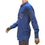 Generic Mens Cotton Casual Men Shirts (Blue, L) - Image 4