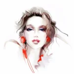 Portrait Girl Image Mobile case cover - Image 2